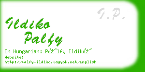 ildiko palfy business card